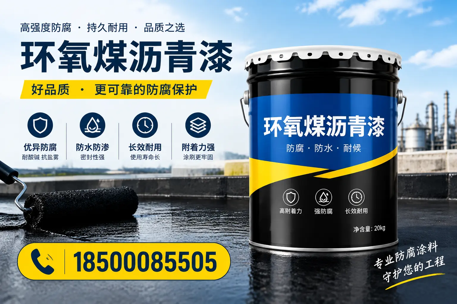 选择环氧煤沥青漆的五大理由，龙岩客户必知